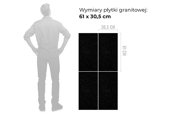 Wymiar płytki granitowej